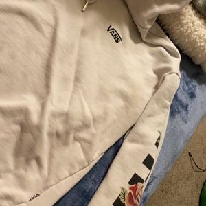 Vans women's white hoodie